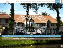 Tablet Screenshot of hotel-les-pages.com